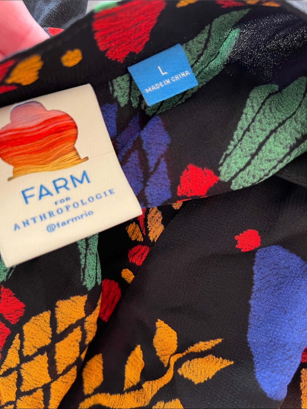 Farm Rio Georgette Maxi Dress Large - Picture 5 of 6